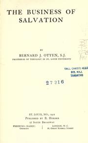 The business of salvation by Bernard John Otten