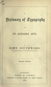 Cover of: Dictionary of typography