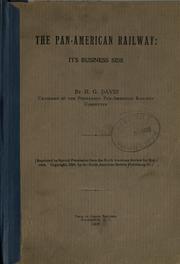 The Pan-American Railway by H. G. Davis