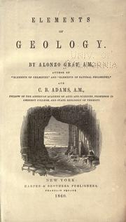 Cover of: Elements of geology