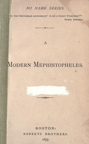 Cover of: A modern Mephistopheles. by Louisa May Alcott