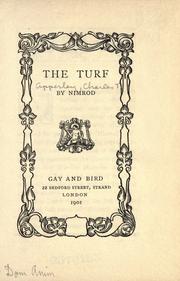 Cover of: The turf by Nimrod