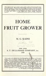 Cover of: Home fruit grower