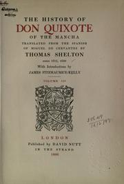 Cover of: The History of Don Quixote of the Mancha