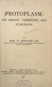 Protoplasm by John Williams Hayward