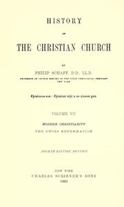 Cover of: History of the Christian church. by Philip Schaff
