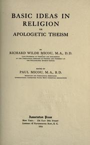 Cover of: Basic ideas in religion: or, Apologetic theism.