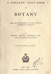 Cover of: A college text-book of Botany by George Francis Atkinson