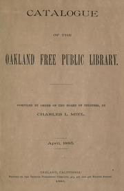 Cover of: Catalogue of the Oakland Free Public Library. by Oakland Free Library.