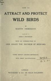 How to attract and protect wild birds by Martin Hiesemann