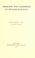 Cover of: Speeches and addresses of William McKinley, from March 1, 1897, to May 30, 1900.