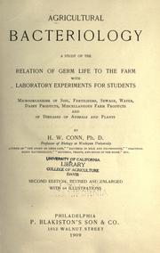 Cover of: Agricultural bacteriology by Herbert William Conn