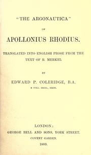 Cover of: "The Argonautica" of Apollonius Rhodius by Apollonius Rhodius