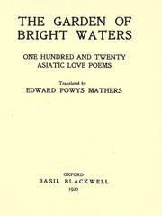 The Garden of Bright Waters by Edward Powys Mathers