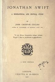 Cover of: Jonathan Swift, a biographical and critical study. by John Churton Collins