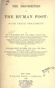 Cover of: The deformities of the human foot by William Johnson Walsham