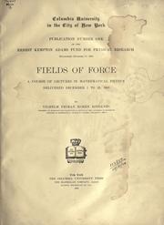 Cover of: Fields of force. by V. Bjerknes