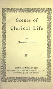 Cover of: Scenes of clerical life. by George Eliot