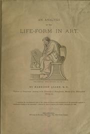 Cover of: An analysis of the life-form in art. by Harrison Allen