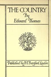 Cover of: The country by Thomas, Edward