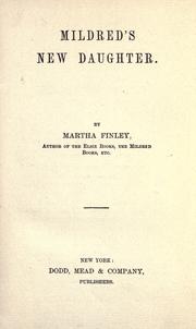 Cover of: Mildred's new daughter