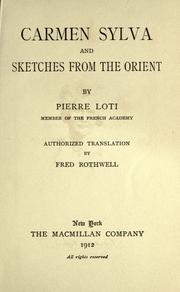 Cover of: Carmen Sylva: and sketches from the Orient