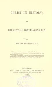 Cover of: Christ in history by Turnbull, Robert, Turnbull, Robert