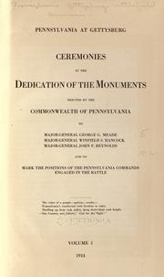 Cover of: Pennsylvania at Gettysburg. by Pennsylvania. Gettysburg Battlefield Commission