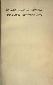 Edward Fitzgerald by Arthur Christopher Benson