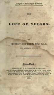 Cover of: The life of Nelson by Robert Southey