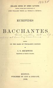Cover of: Bacchantes by Euripides