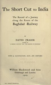 The short cut to India by Fraser, David