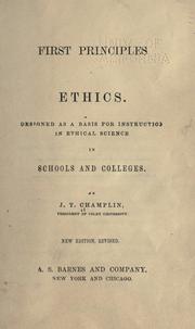 First principles of ethics