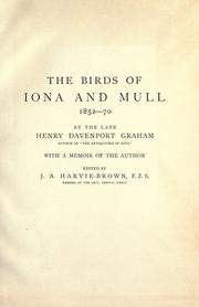 Cover of: The birds of Iona & Mull by Henry Davenport Graham
