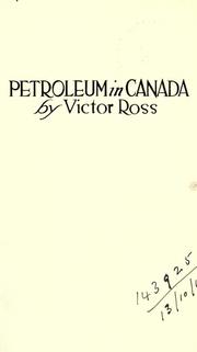 Cover of: Petroleum in Canada