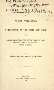 Cover of: Coals and cokes in West Virginia by William Seymour Edwards