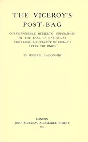 Cover of: The viceroy's post-bag by MacDonagh, Michael