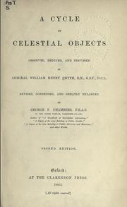 Cover of: A cycle of celestial objects by W. H. Smyth
