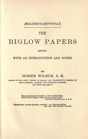Cover of: The Biglow papers. by James Russell Lowell