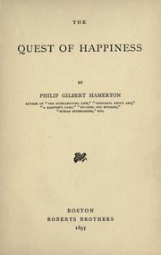 Cover of: The quest of happiness