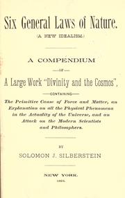 Cover of: Six general laws of nature