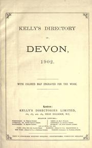 Cover of: Kelly's directory of Devon, 1902. by 