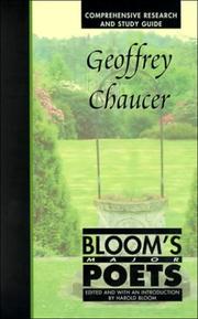 Cover of: Geoffrey Chaucer by edited and with an introduction by Harold Bloom.