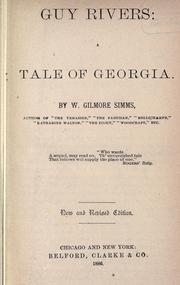 Cover of: Guy Rivers by William Gilmore Simms, William Gilmore Simms