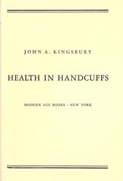 Cover of: Health in handcuffs.
