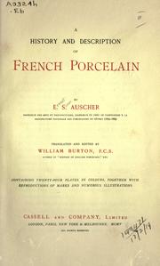 Cover of: A history and description of French porcelain by Ernest Simon Auscher