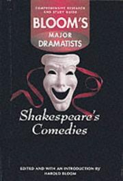 Cover of: Shakespeare's Comedies (Bloom's Major Dramatist)