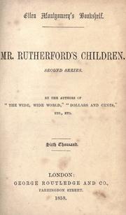 Cover of: Mr. Rutherford's children: second series
