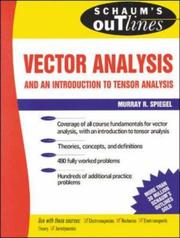 Cover of: Schaum's Outline of Vector Analysis by Murray R. Spiegel