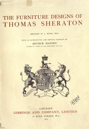 Cover of: The furniture designs by Thomas Sheraton